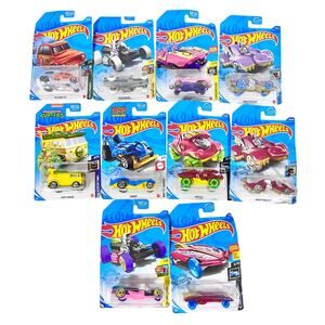 Hot Wheels Carded Lot Of 10 Various Years Toy Cars New (B)